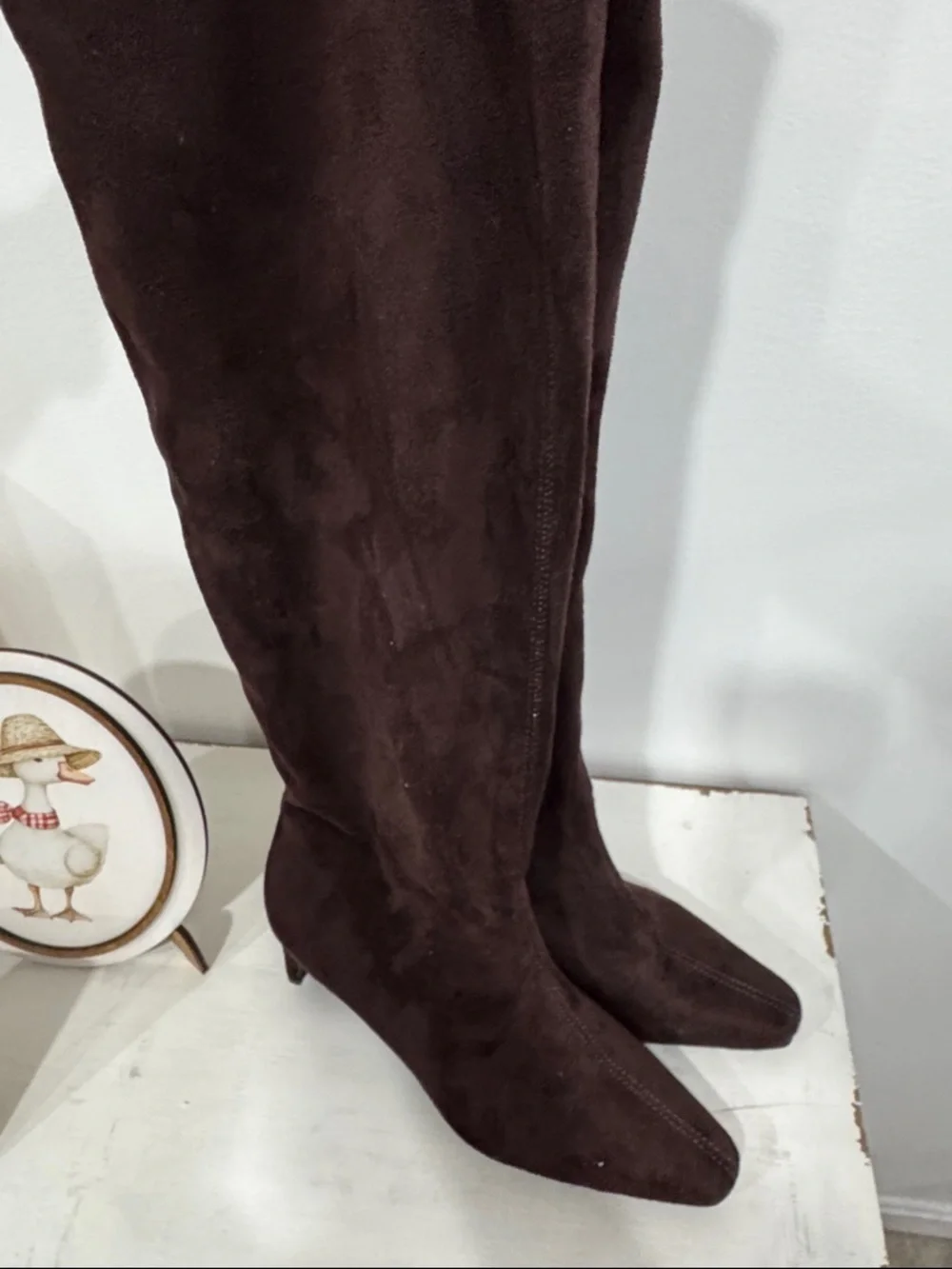 Women’s Tall Suede Knee-High Boots - Brown